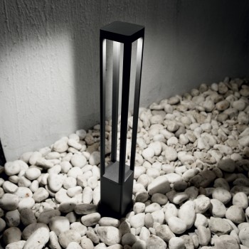 Stalp iluminat gradina LED IP65 TIFONE antracit Ideal Lux 250953, H65.5 cm, 8.5W