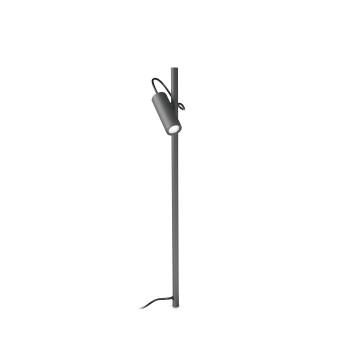 Stalp iluminat gradina LED IP54 HUB antracit Ideal Lux 251257, H110 cm, 4.5W