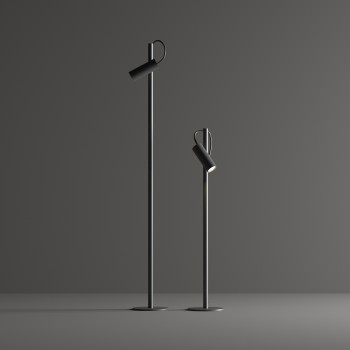 Stalp iluminat gradina LED IP54 HUB antracit Ideal Lux 251257, H110 cm, 4.5W