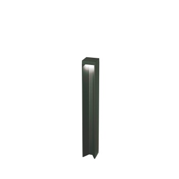 Stalp iluminat gradina LED IP54 KURT negru Ideal Lux 293172, H65 cm, 11W