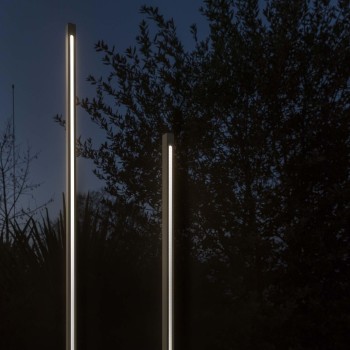 Stalp iluminat gradina LED IP65 JEDI negru Ideal Lux 293202, H160.5 cm, 25W
