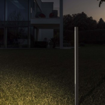Stalp iluminat gradina LED IP65 JEDI negru Ideal Lux 293202, H160.5 cm, 25W
