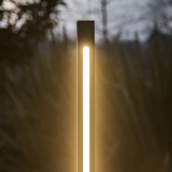 Stalp iluminat gradina LED IP65 JEDI negru Ideal Lux 293202, H160.5 cm, 25W