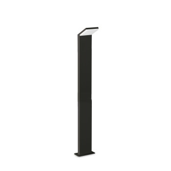 Stalp iluminat gradina LED IP54 STYLE negru Ideal Lux 322216, H100 cm, 8.5W