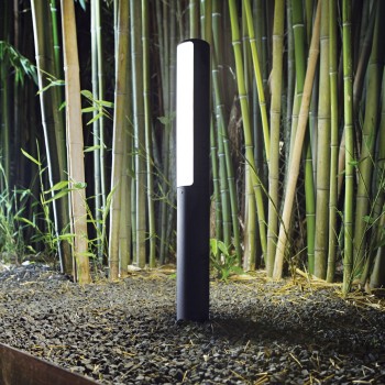 Stalp iluminat gradina LED IP44 ETERE negru Ideal Lux 322278, H60.5 cm, 9.5W