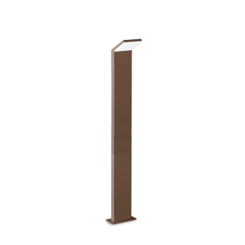 Stalp iluminat gradina LED IP54 STYLE cafeniu Ideal Lux 322452, H100 cm, 8.5W