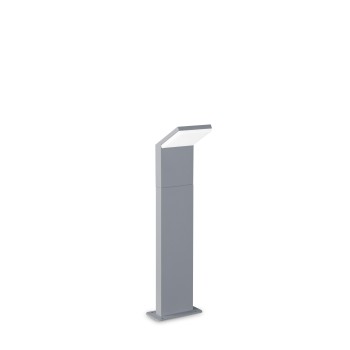 Stalp iluminat gradina LED IP54 STYLE gri Ideal Lux 322544, H50 cm, 8.5W