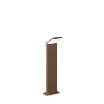 Stalp iluminat gradina LED IP54 STYLE cafeniu Ideal Lux 322568, H50 cm, 8.5W