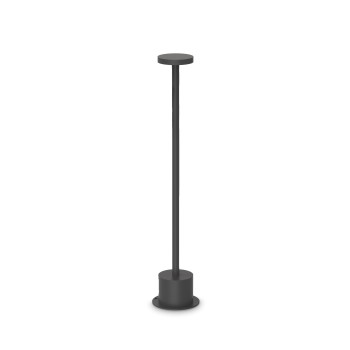 Stalp iluminat gradina LED IP65 TOFFEE negru Ideal Lux 347790, H50 cm, 8W