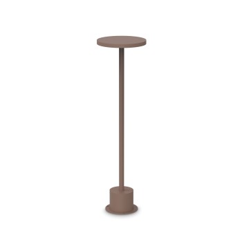 Stalp iluminat gradina LED IP65 TOFFEE cafeniu Ideal Lux 347844, H50 cm, 11W