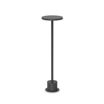 Stalp iluminat gradina LED IP65 TOFFEE negru Ideal Lux 347851, H50 cm, 11W
