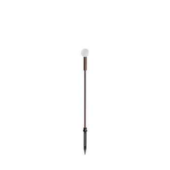 Stalp iluminat gradina LED IP65 TWIGGY cafeniu Ideal Lux 347899, H65 cm, 1.5W