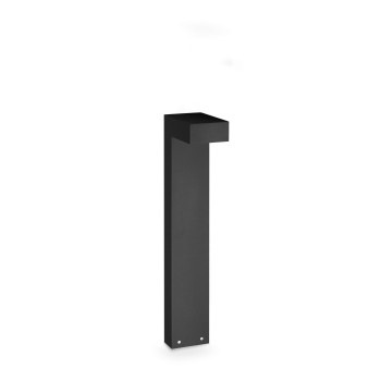 Stalp iluminat gradina LED IP65 SIRIO negru Ideal Lux 365350, H60 cm, 13W