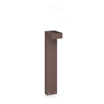 Stalp iluminat gradina LED IP65 SIRIO cafeniu Ideal Lux 365381, H60 cm, 13W