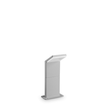 Stalp iluminat gradina LED IP54 STYLE gri Ideal Lux 369648, H30 cm, 8.5W