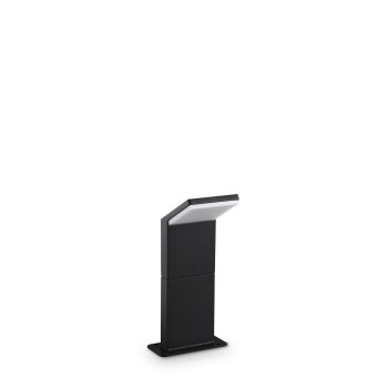 Stalp iluminat gradina LED IP54 STYLE negru Ideal Lux 369662, H30 cm, 8.5W