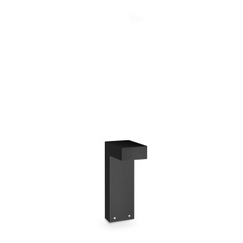 Stalp iluminat gradina IP65 SIRIO negru Ideal Lux 369914, H30 cm, 1xGX53