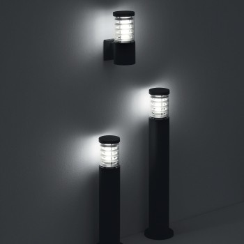 Stalp iluminat gradina IP65 TRONCO gri Ideal Lux 026961, H80.5 cm, 1xE27