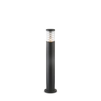 Stalp iluminat gradina IP65 TRONCO negru Ideal Lux 004723, H80.5 cm, 1xE27