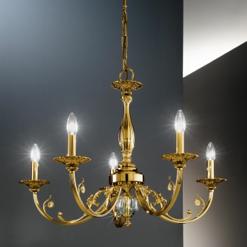 Candelabru PISANI alama antichizata Kolarz 0301.85.4, D83 cm, 5xE14