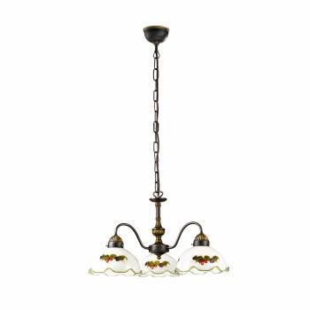 Candelabru NONNA alama antichizata Kolarz 731.83.113, D45 cm, 3xE27