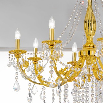 Candelabru PISANI PISANI CRYSTAL Kolarz 1301.88.3.SPT, D101 cm, 8xE14