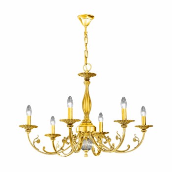 Candelabru PISANI placat cu aur de 24K Kolarz 0301.86.3, D83 cm, 6xE14