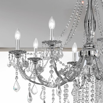 Candelabru PISANI PISANI CRYSTAL Kolarz 1301.88.5.SPT, D101 cm, 8xE14