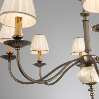 Candelabru ASCOT alama antichizata Kolarz 0195.86.4, D78 cm, 6xE14