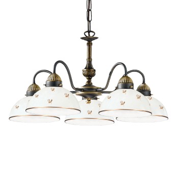 Candelabru NONNA alama antichizata Kolarz 731.85.170, D57 cm, 5xE27