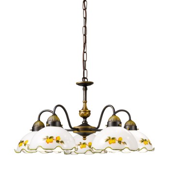 Candelabru NONNA alama antichizata Kolarz 731.85.116, D57 cm, 5xE27