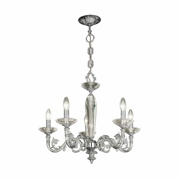 Candelabru CONTARINI crom Kolarz 0299.85.5, D65 cm, 5xE14
