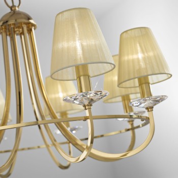 Candelabru IMPERIAL alama Kolarz 330.85.8C, D62 cm, 5xE14