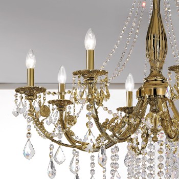 Candelabru PISANI PISANI CRYSTAL Kolarz 1301.88.4.SPT, D101 cm, 8xE14