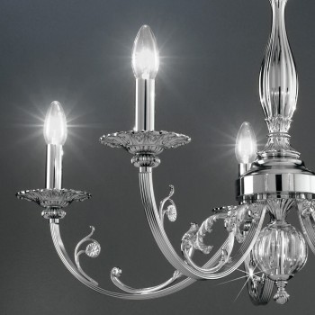 Candelabru PISANI crom Kolarz 0301.85.5, D83 cm, 5xE14