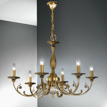 Candelabru PISANI alama antichizata Kolarz 0301.86.4, D83 cm, 6xE14