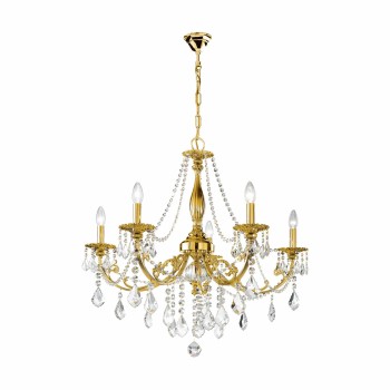 Candelabru PISANI PISANI CRYSTAL Kolarz 1301.85.15.SPT, D83 cm, 5xE14