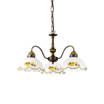 Candelabru NONNA alama antichizata Kolarz 731.83.116, D45 cm, 3xE27