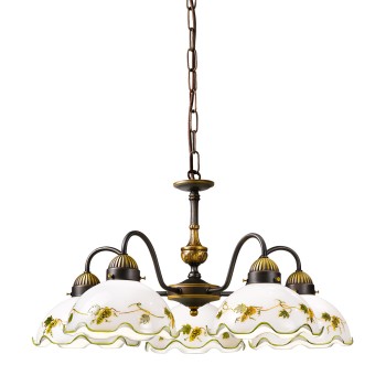 Candelabru NONNA alama antichizata Kolarz 731.85.110, D57 cm, 5xE27