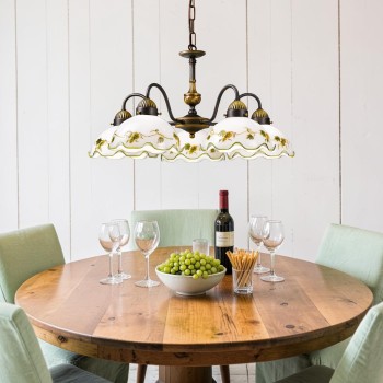Candelabru NONNA alama antichizata Kolarz 731.85.110, D57 cm, 5xE27