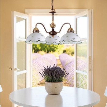 Candelabru NONNA alama antichizata Kolarz 731.83.21, D45 cm, 3xE27