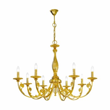 Candelabru PISANI placat cu aur de 24K Kolarz 0301.88.3, D101 cm, 8xE14
