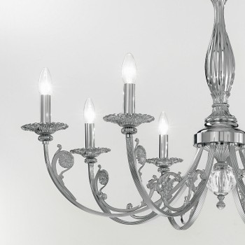 Candelabru PISANI crom Kolarz 0301.88.5, D101 cm, 8xE14