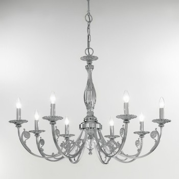 Candelabru PISANI crom Kolarz 0301.88.5, D101 cm, 8xE14