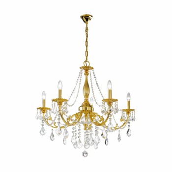 Candelabru PISANI PISANI CRYSTAL Kolarz 1301.85.3.SPT, D83 cm, 5xE14