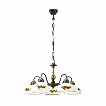 Candelabru NONNA alama antichizata Kolarz 731.85.121, D57 cm, 5xE27
