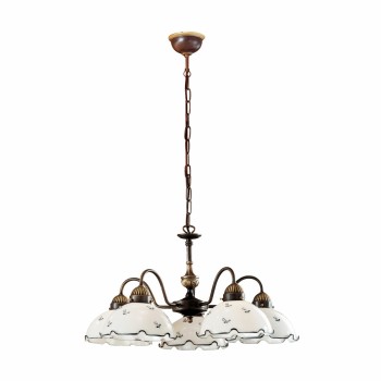 Candelabru NONNA alama antichizata Kolarz 731.85.17, D57 cm, 5xE27