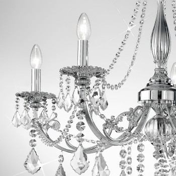 Candelabru PISANI PISANI CRYSTAL Kolarz 1301.85.5.SPT, D83 cm, 5xE14