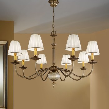 Candelabru ASCOT alama antichizata Kolarz 0195.88.4, D95 cm, 8xE14