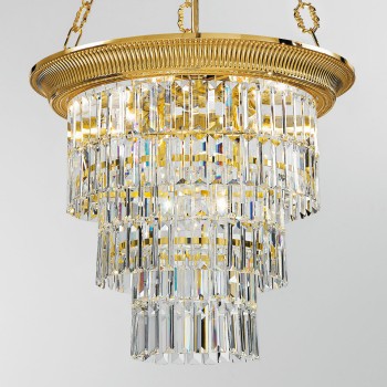 Candelabru MILORD CRYSTAL Kolarz 0346.34.15, D50 cm, 4xE27